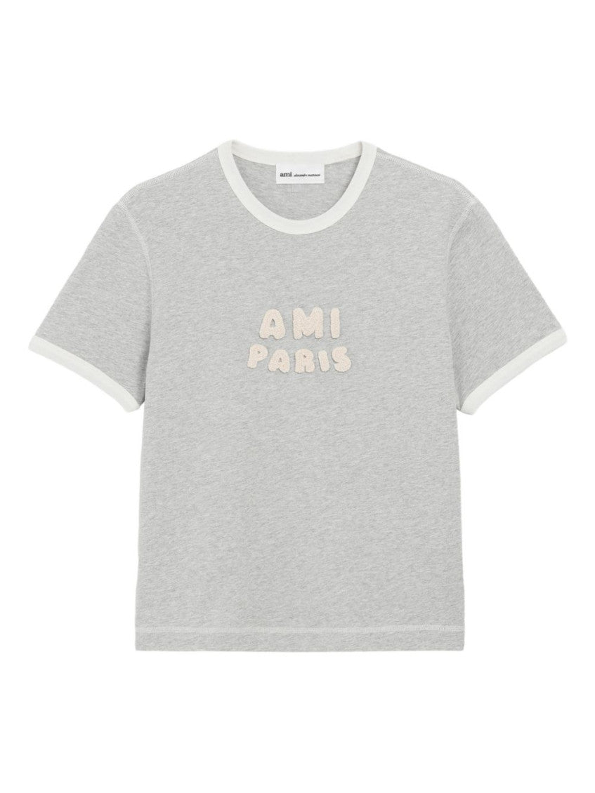 Grey Logo Patch Shirt 1
