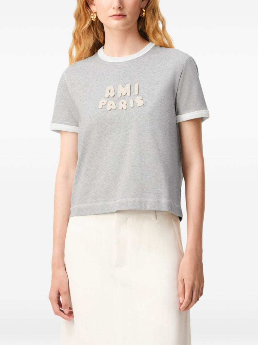 Grey Logo Patch Shirt 2