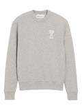 Grey Crew Neck Logo-Patch Sweatshirt 1