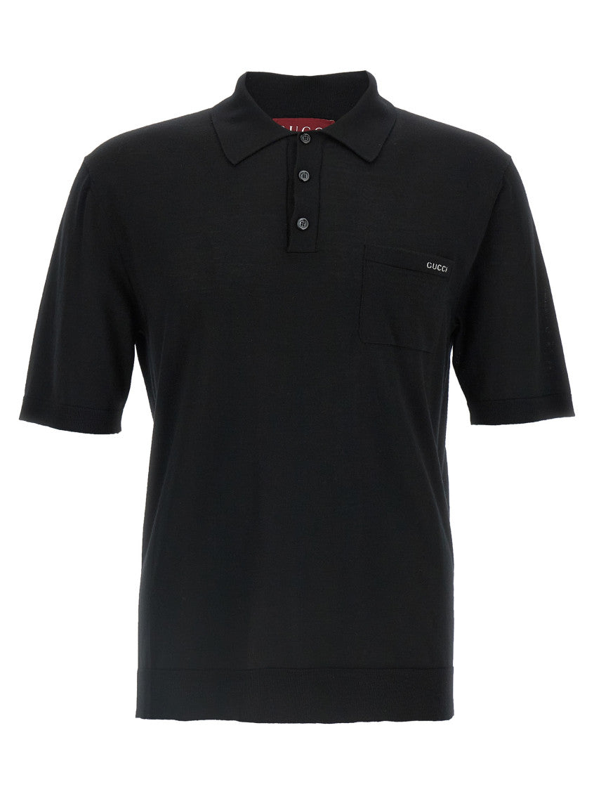 Black Logo Polo 1
