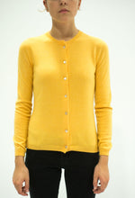 Yellow Cashmere Cardigan 1