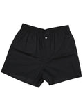 Black cotton buttoned shorts 1