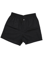 Black cotton buttoned shorts 1