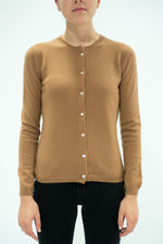 Light Brown cashmere cardigan 1