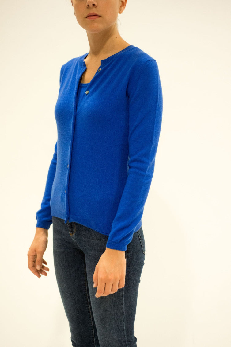 Blue Cashmere Cardigan 3