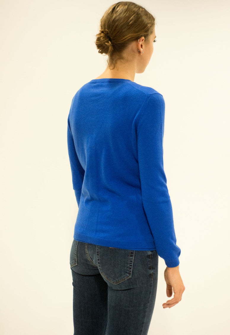 Blue Cashmere Cardigan 4