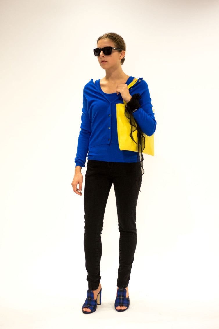 Blue Cashmere Cardigan 5