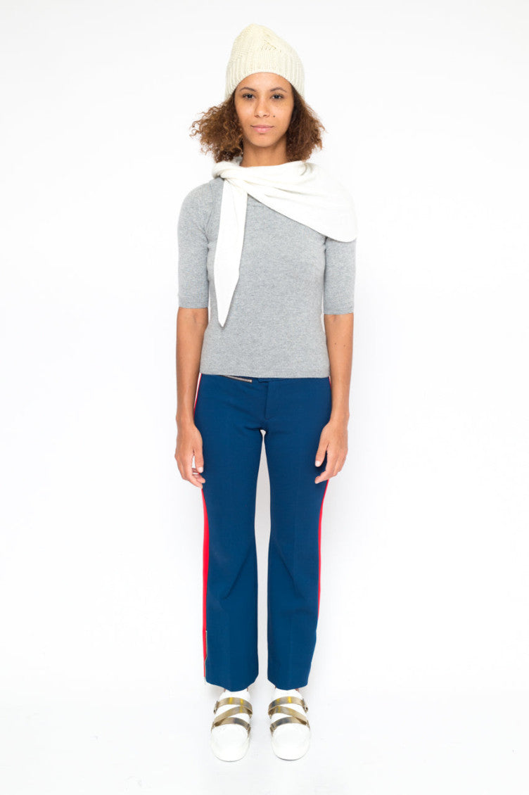 Grey Rownd Neck Sweater Top 5