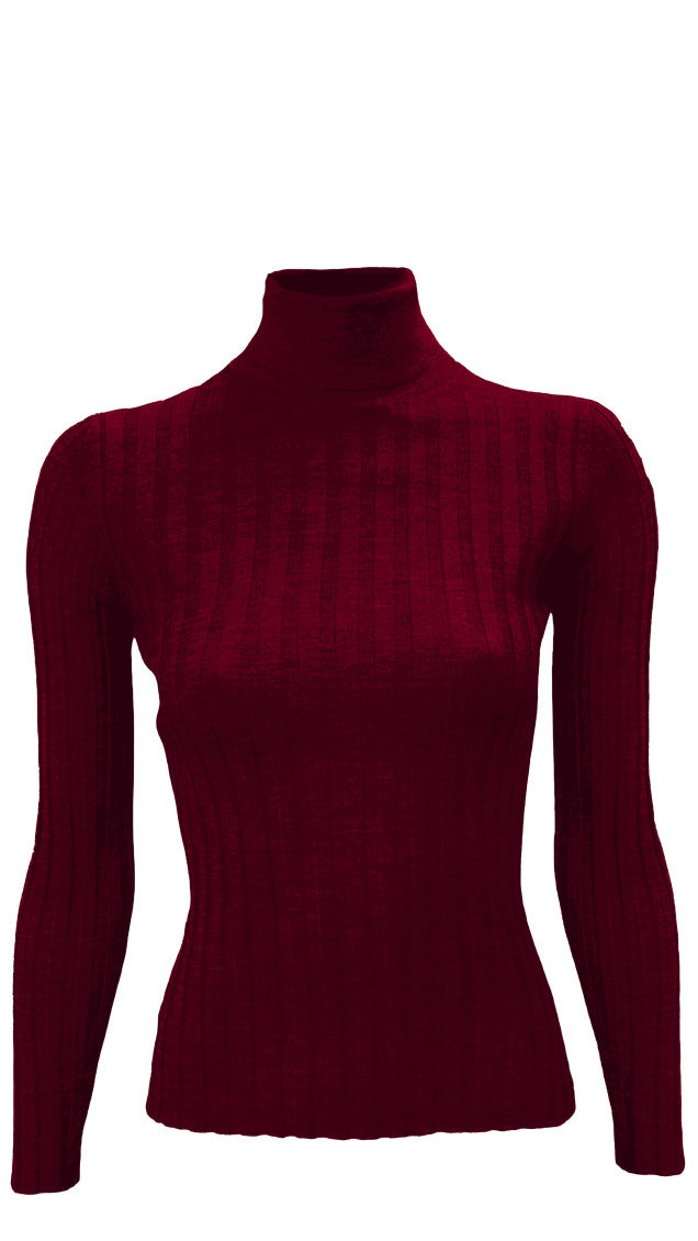 Maroon Highneck Pullover 1