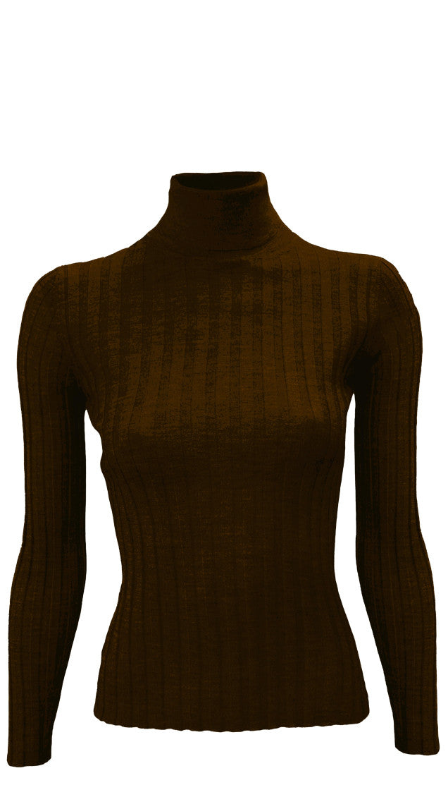 Brown Highneck Pullover 1