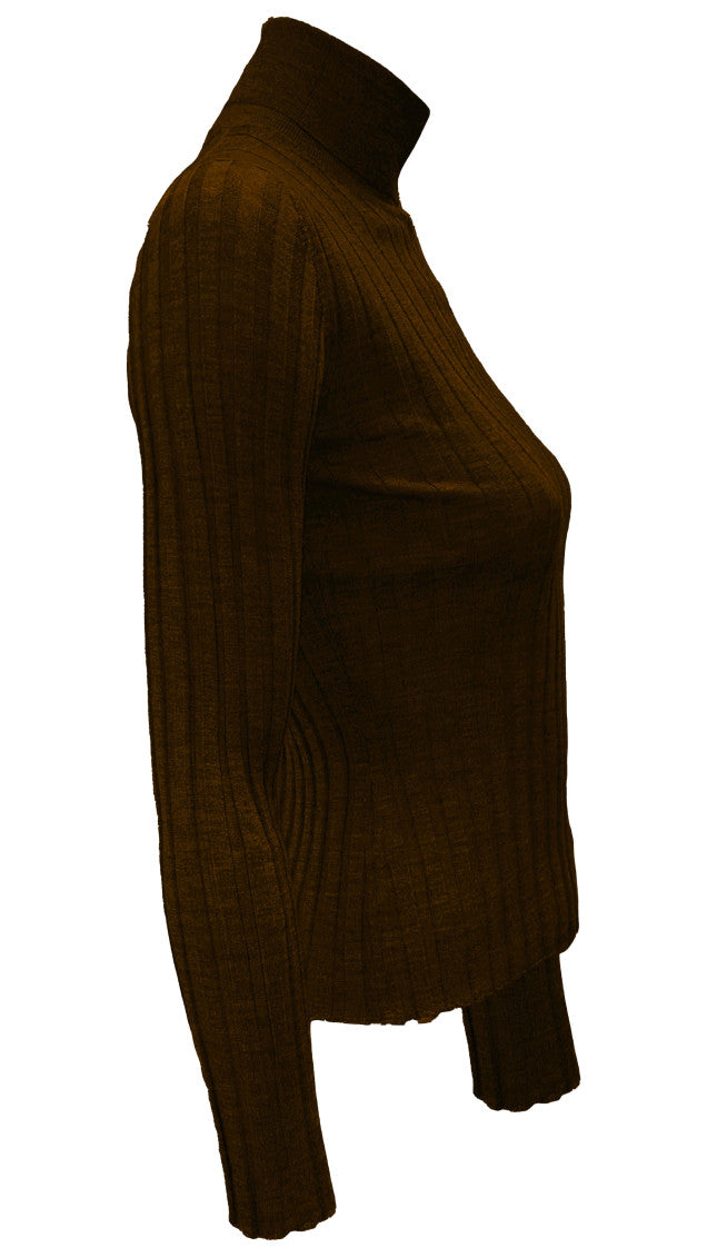 Brown Highneck Pullover 2