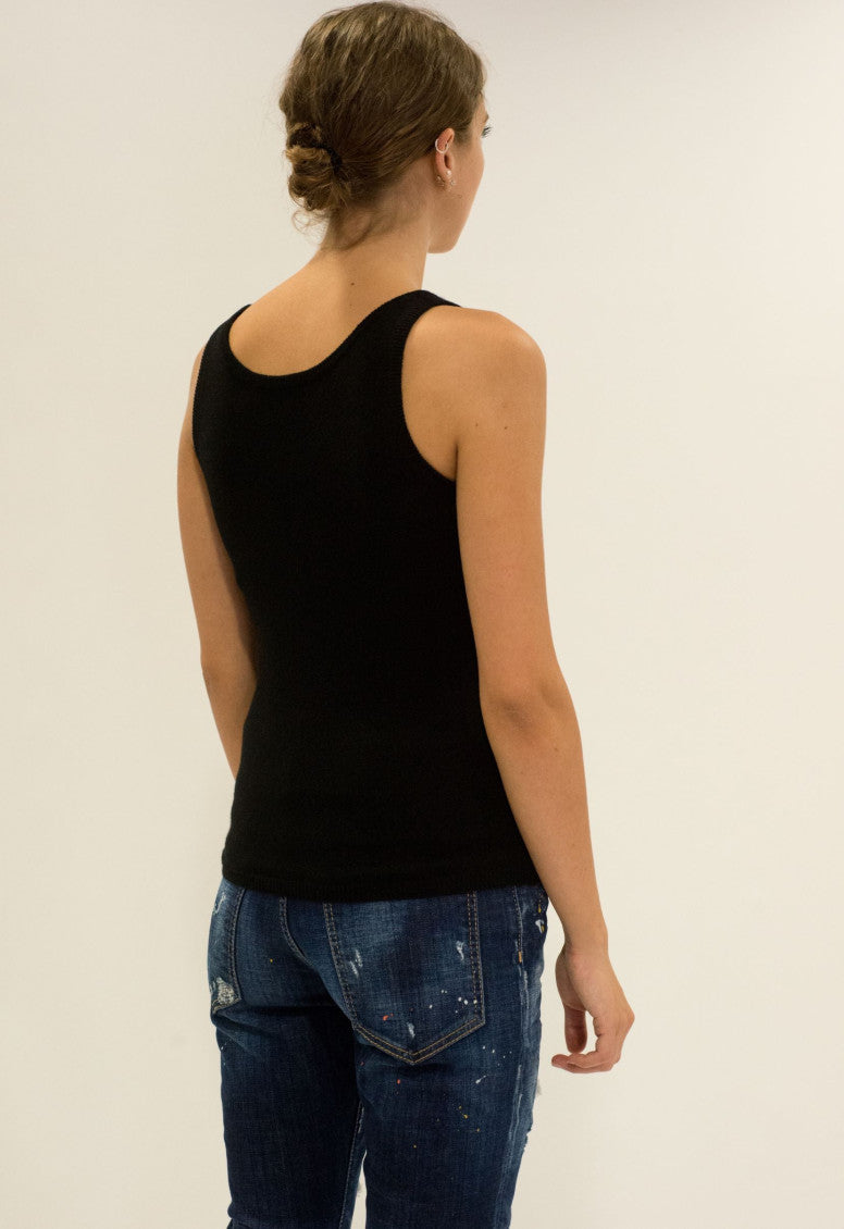 Black Sleeveless Tank 4