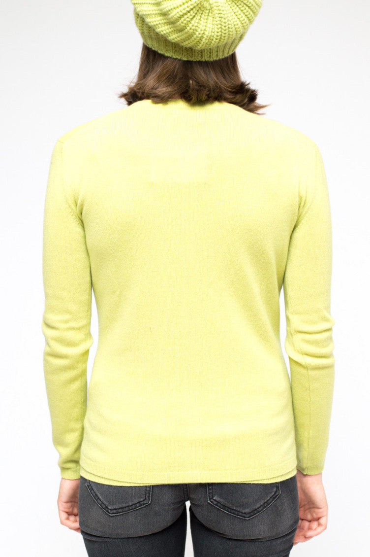 Light Green Cashmere Cardigan 4