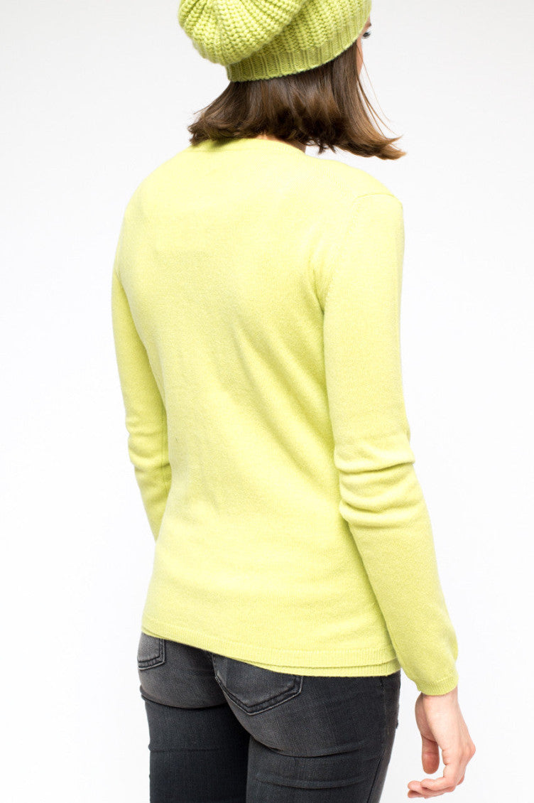 Light Green Cashmere Cardigan 5