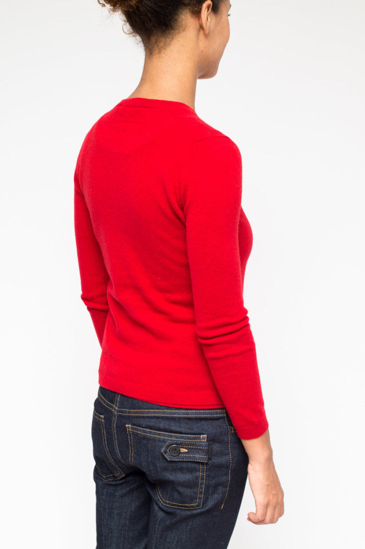 Red Cashmere Sweater 4