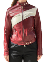Maroon Leather jacket 1
