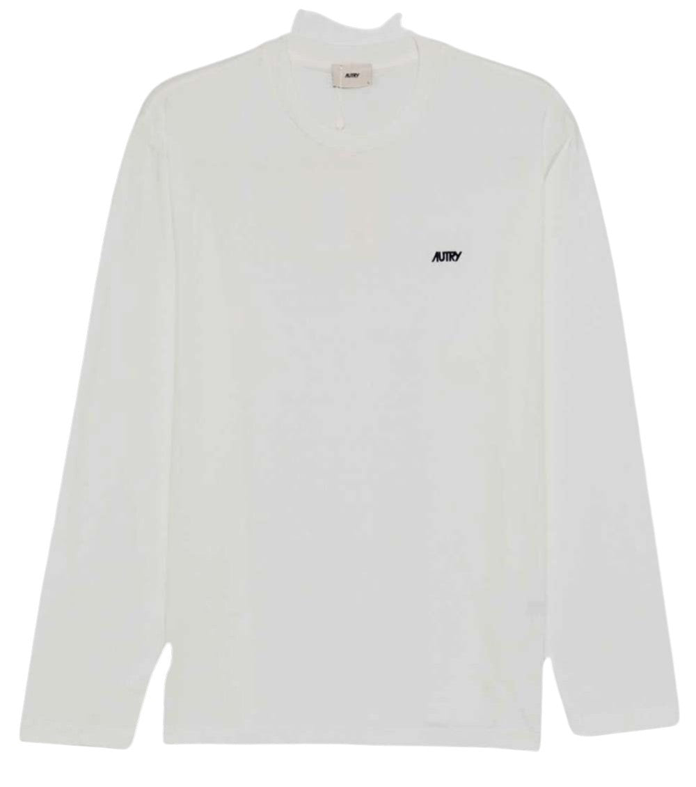 White Logo Long Sleeve T-Shirt 1