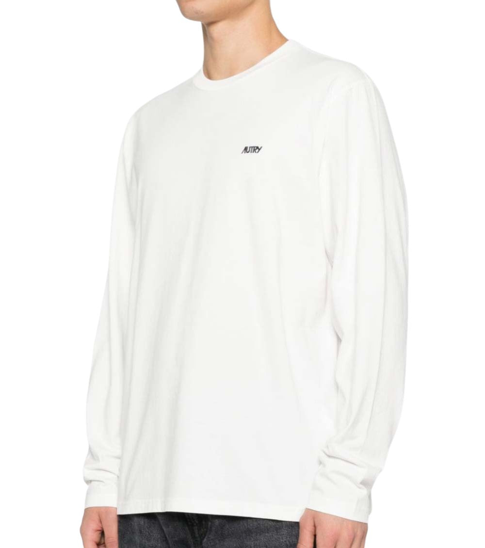 White Logo Long Sleeve T-Shirt 3