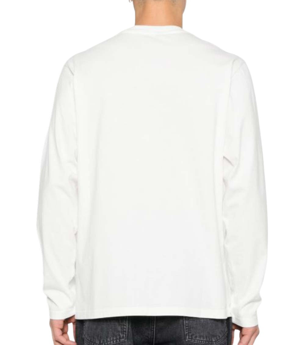 White Logo Long Sleeve T-Shirt 5