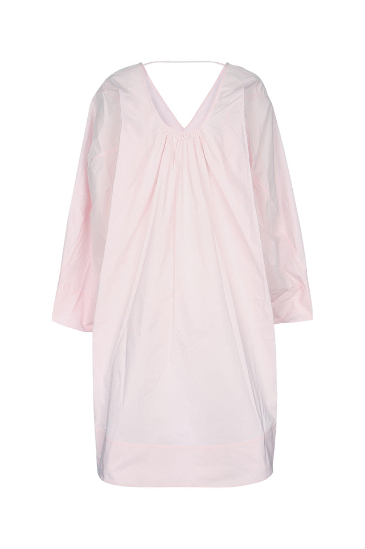 Light Pink V-Neck Mini Dress 2