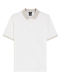 White Contrast Trim Polo 1