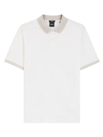 White Contrast Trim Polo 1