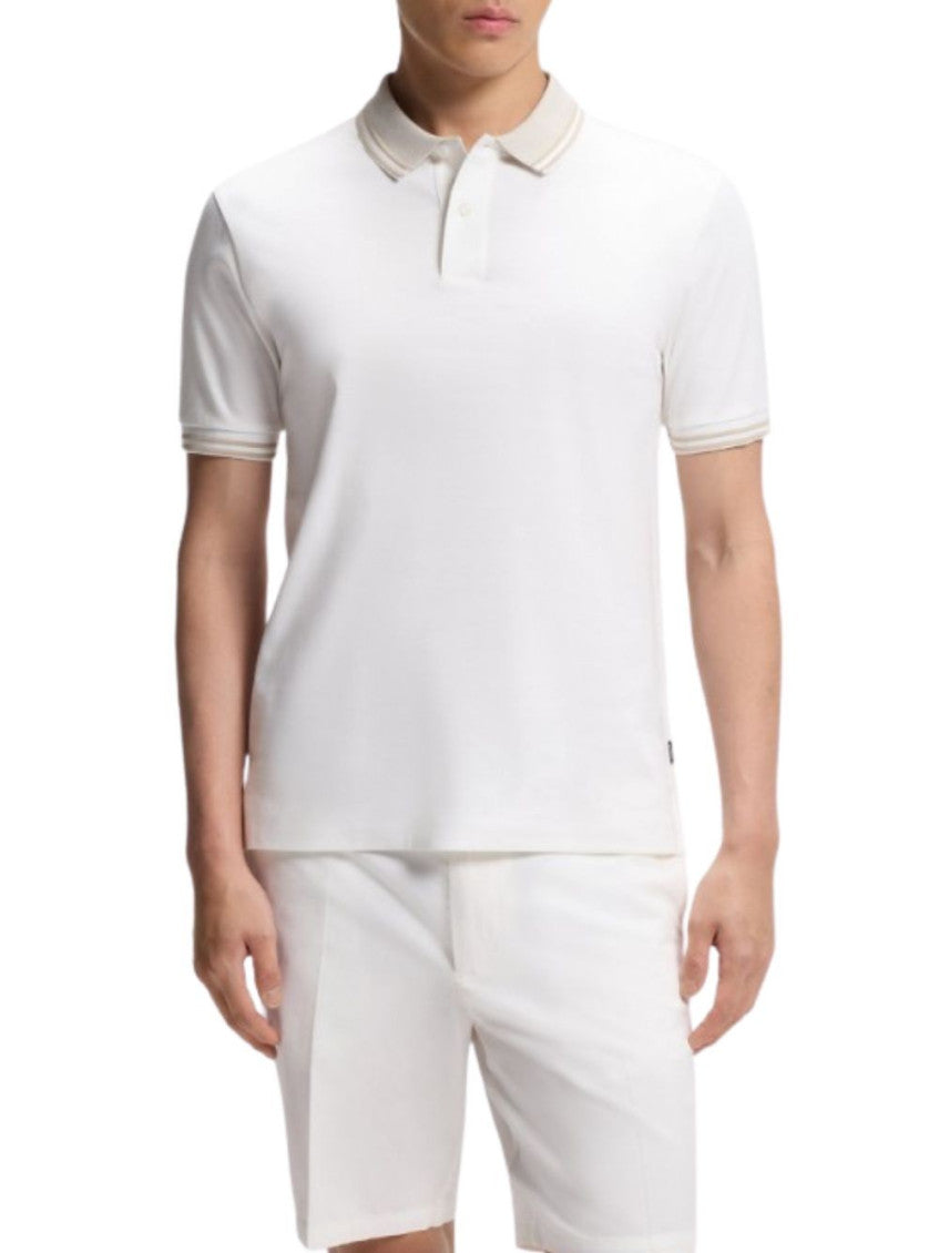 White Contrast Trim Polo 2