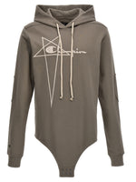 Grey Hooded Bodysuit 1