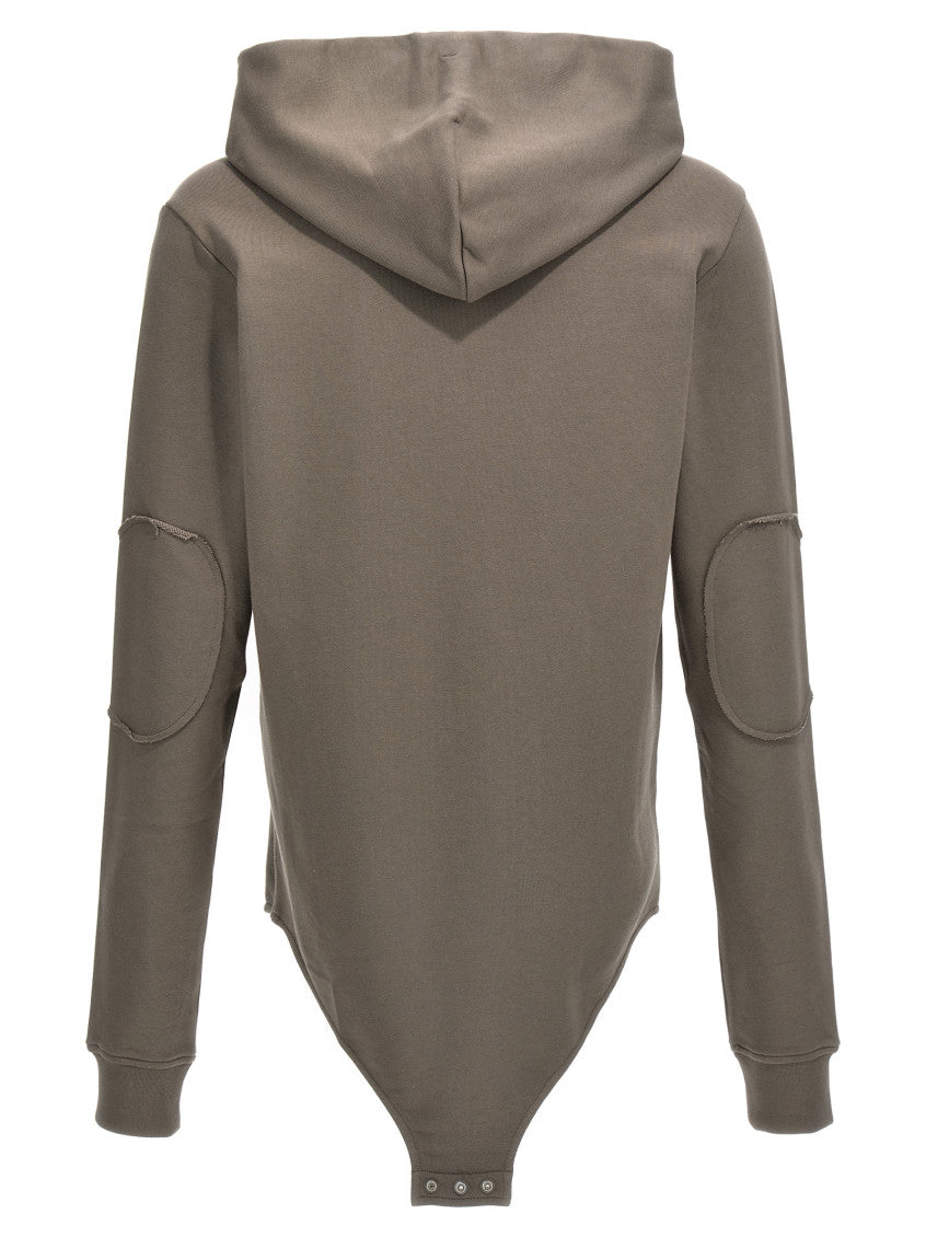 Grey Hooded Bodysuit 2