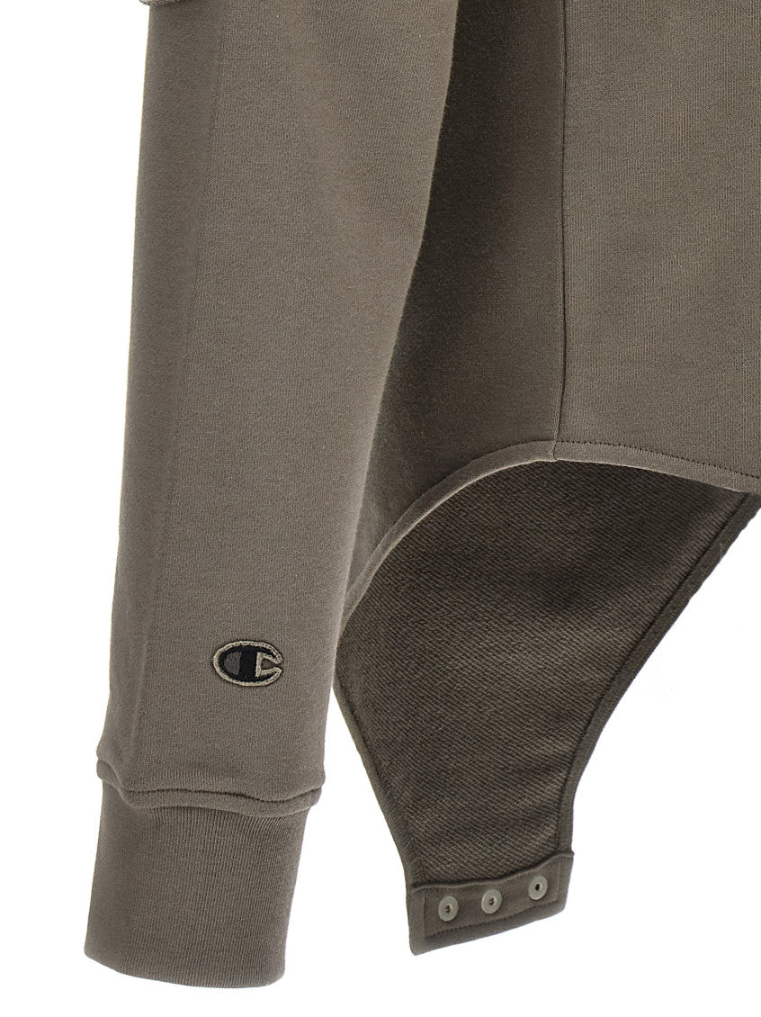 Grey Hooded Bodysuit 4