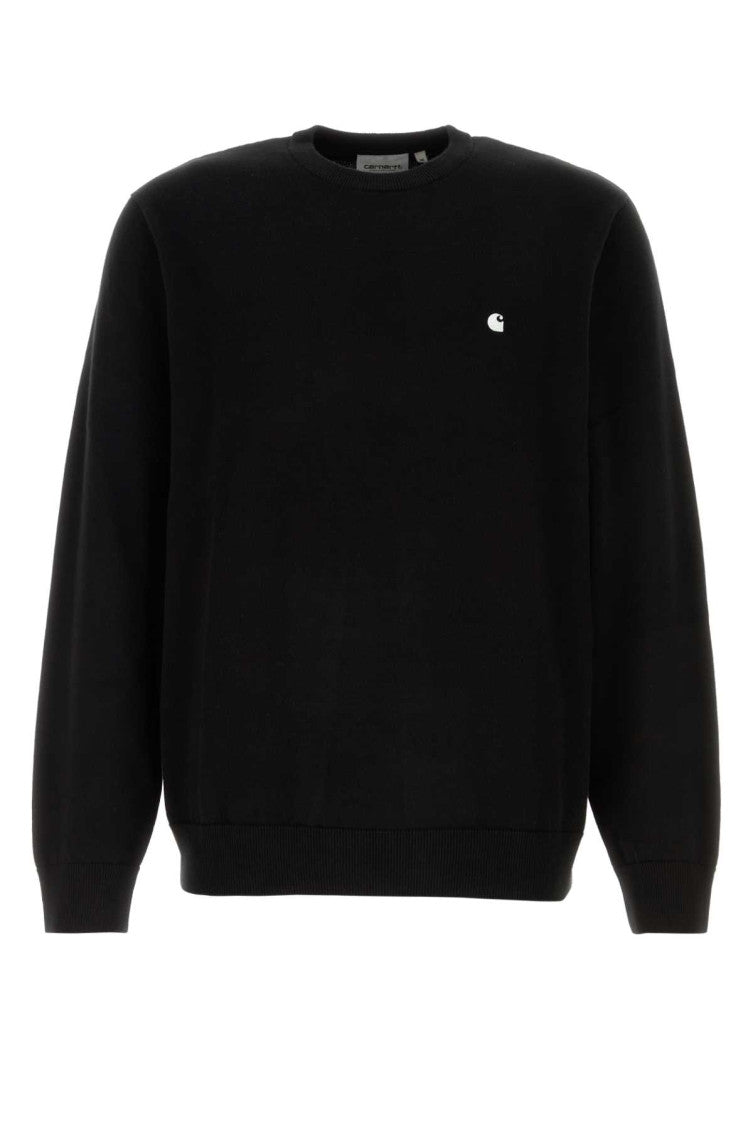 Black Crewneck Logo Sweater 1