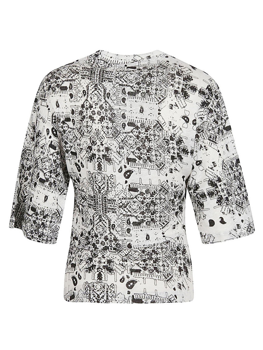 White Walia Linen T-shirt 2