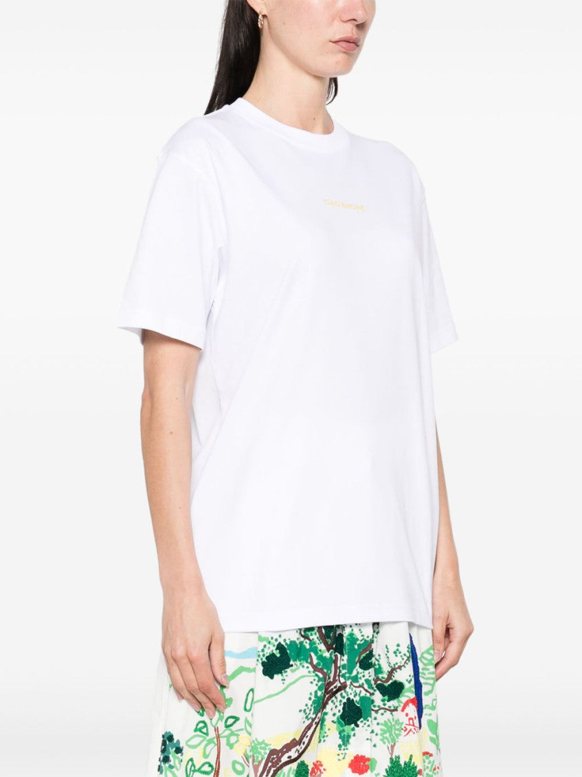 White Crew Neck T-shirt 3