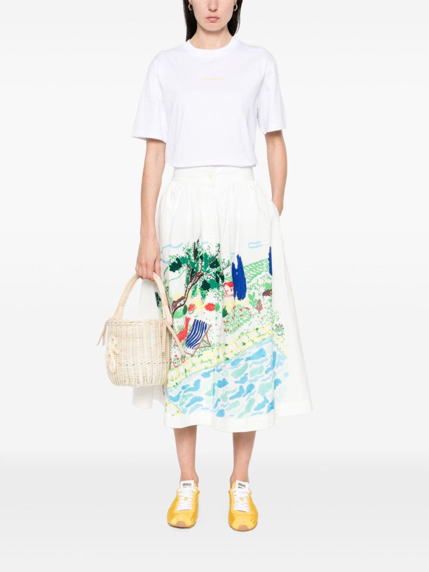White Crew Neck T-shirt 4
