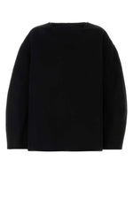 Black Crewneck Solid Sweater 1