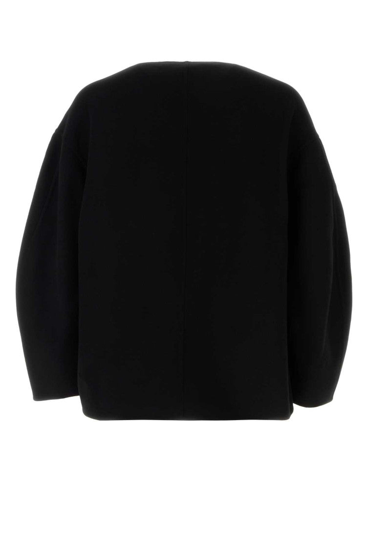 Black Crewneck Solid Sweater 2