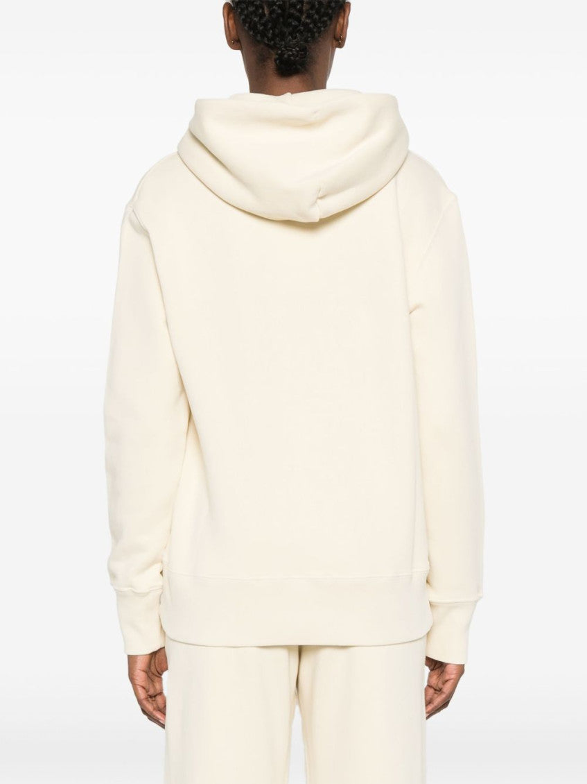 Beige Logo Hoodie 3