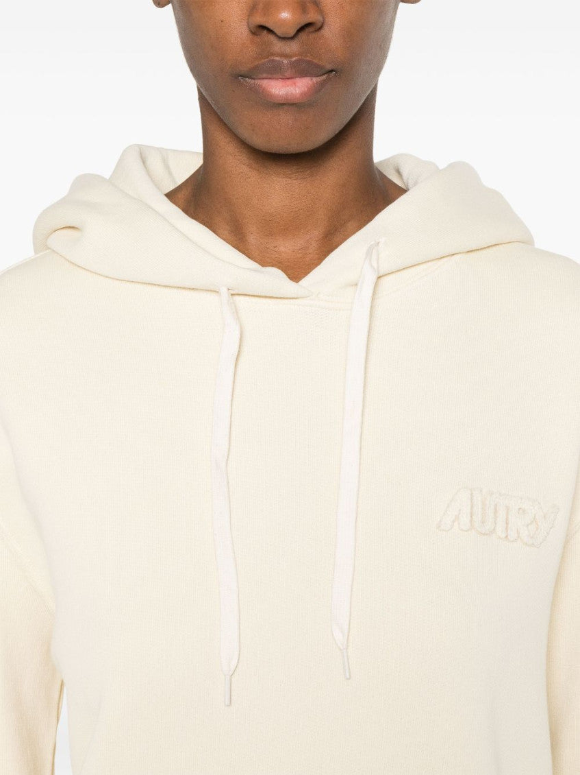Beige Logo Hoodie 5