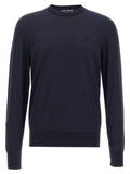 Navy Blue Crewneck Logo Sweater 1