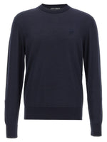 Navy Blue Crewneck Logo Sweater 1