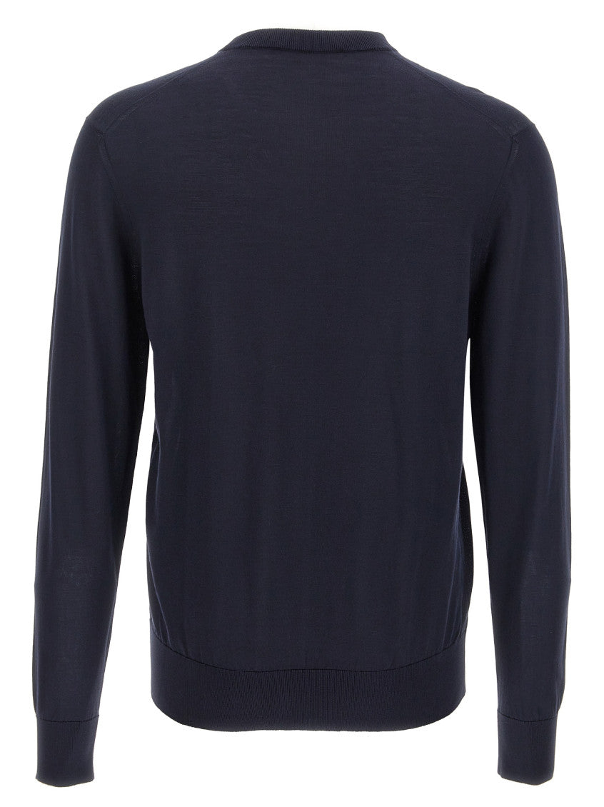 Navy Blue Crewneck Logo Sweater 2