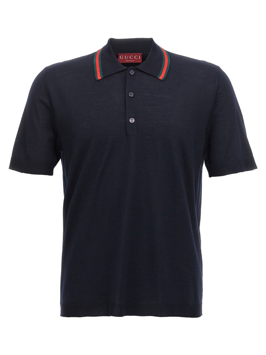 Blue Web Ribbon Polo 1