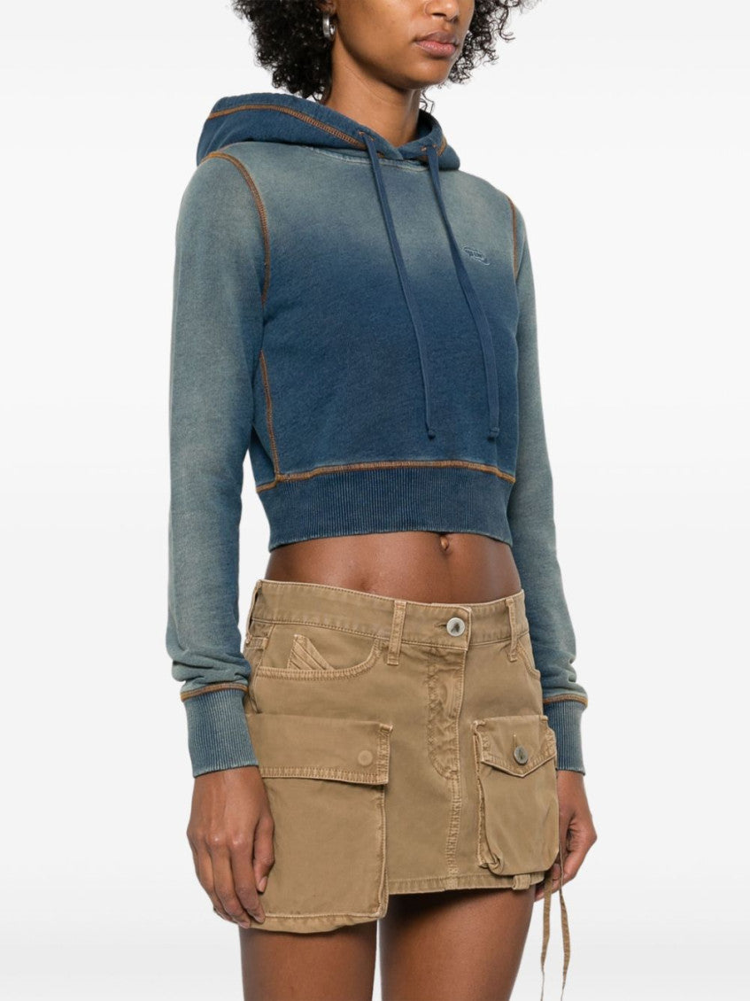 Blue Logo Embroidered Hoodie 5