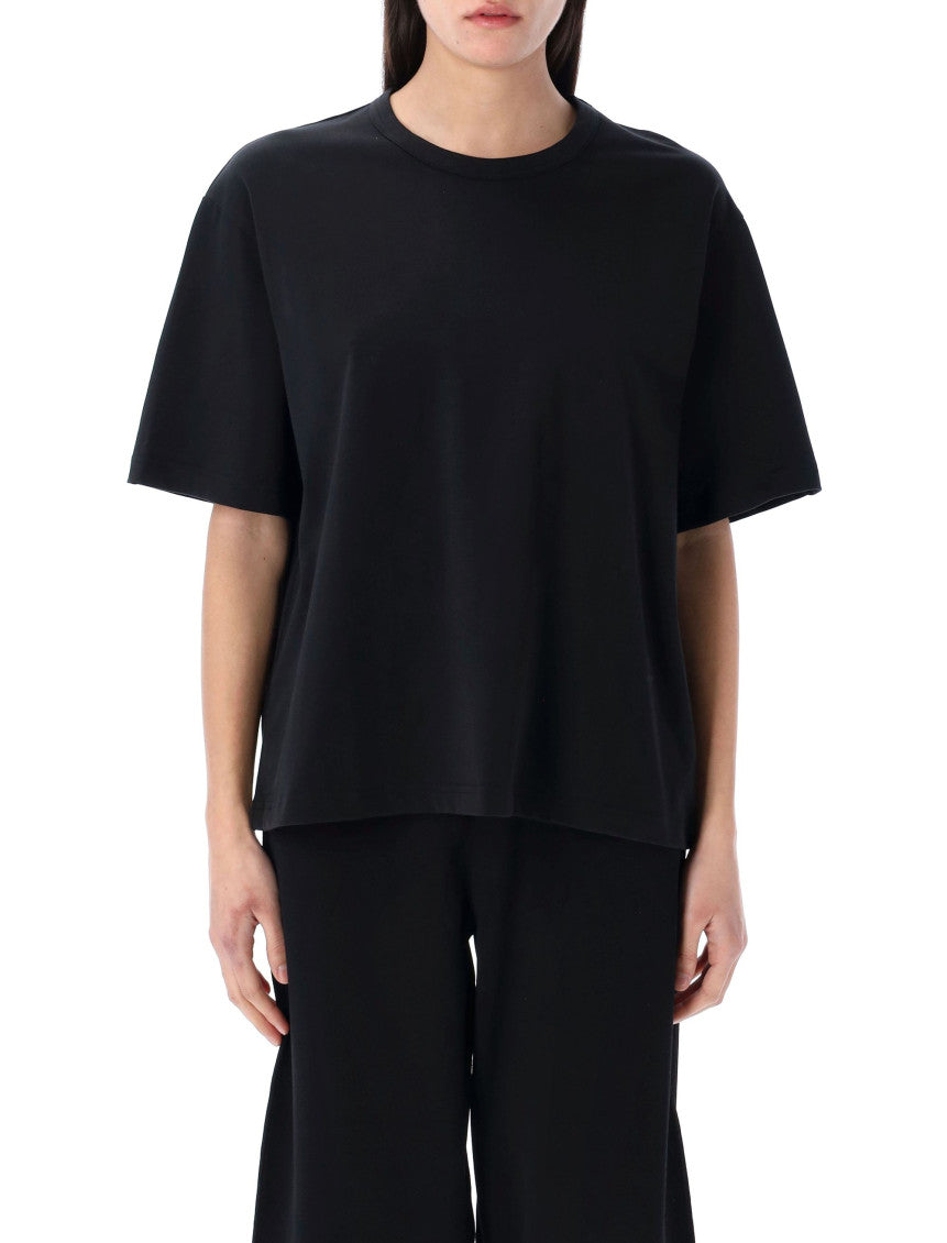 Black Solid Crew Neck T-Shirt 1