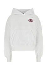 White Logo Hoodie 1