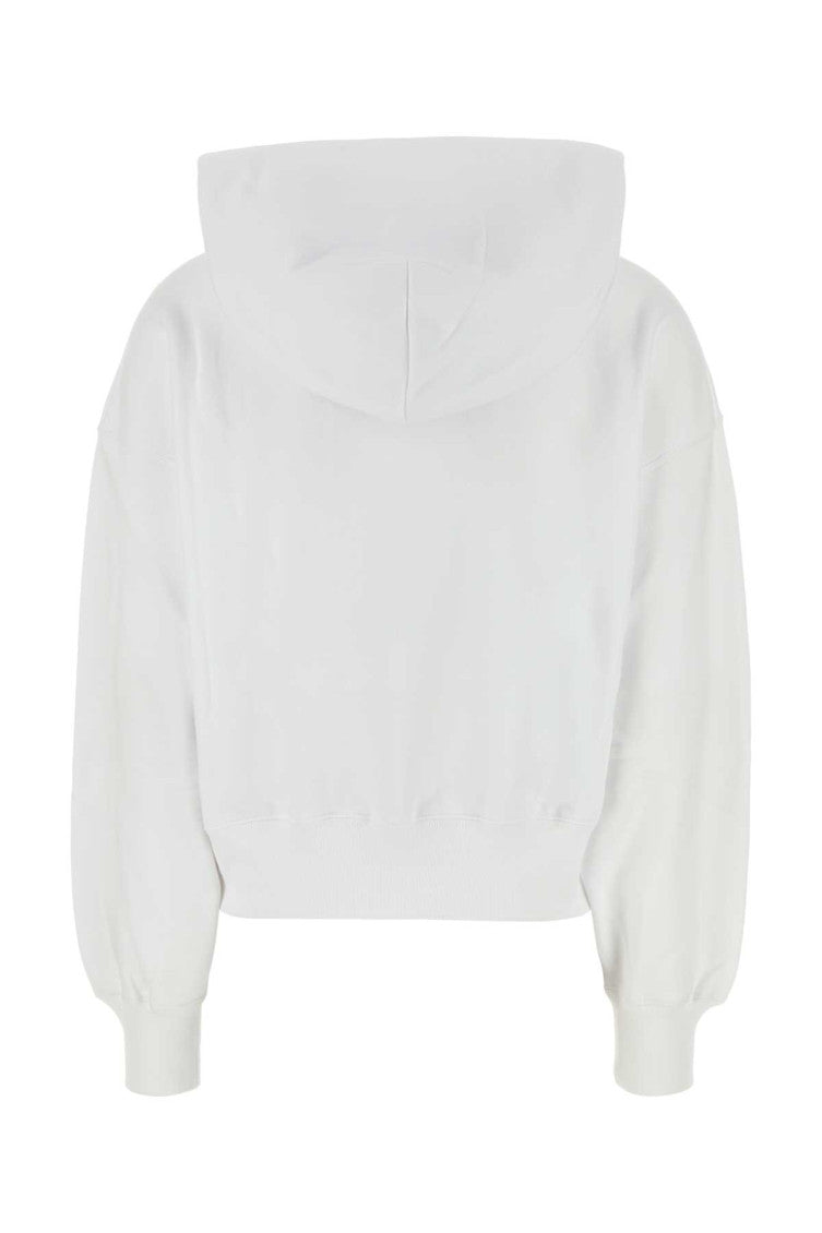 White Logo Hoodie 2
