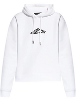 White Logo Hoodie 1