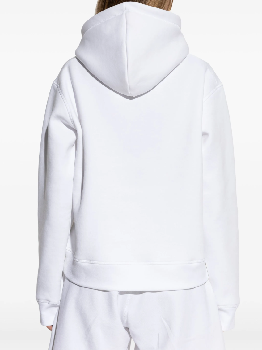White Logo Hoodie 4