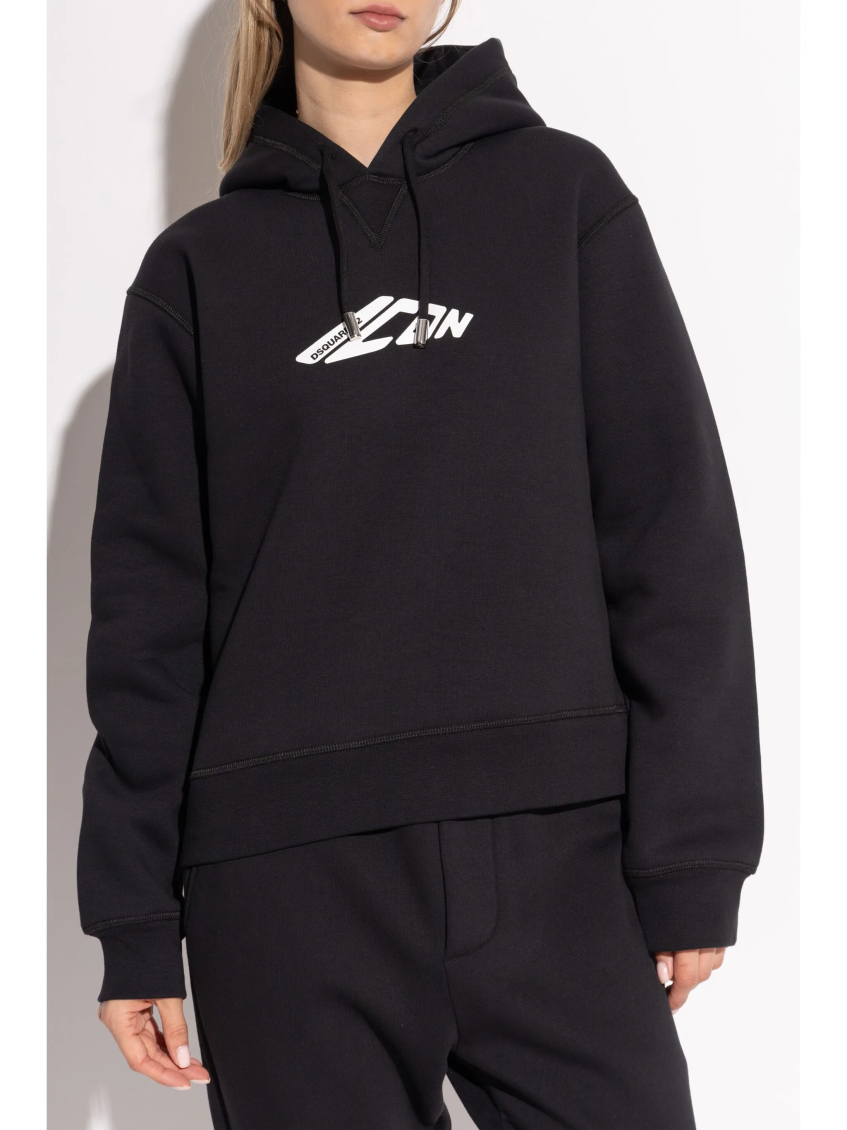 Black Logo Hoodie 3