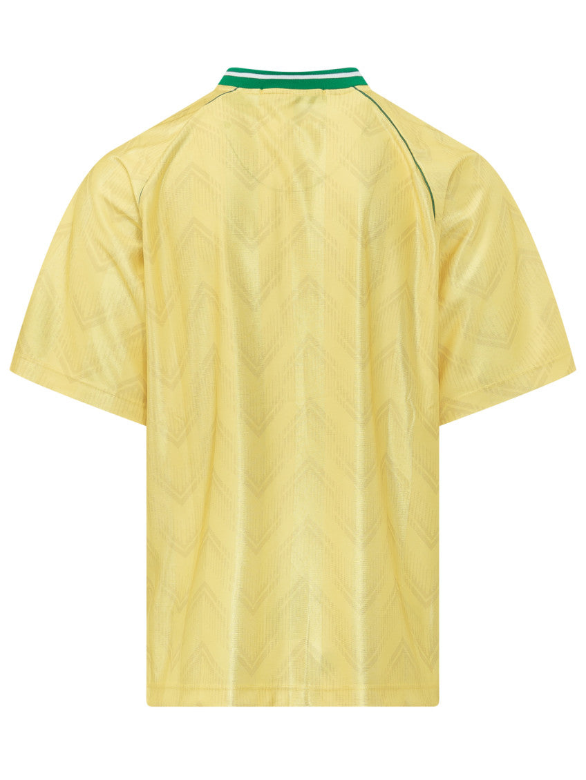 Yellow V Neck T-Shirt 2
